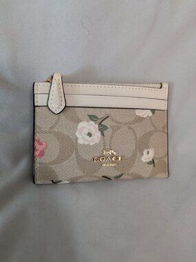 COACH flower wallet
